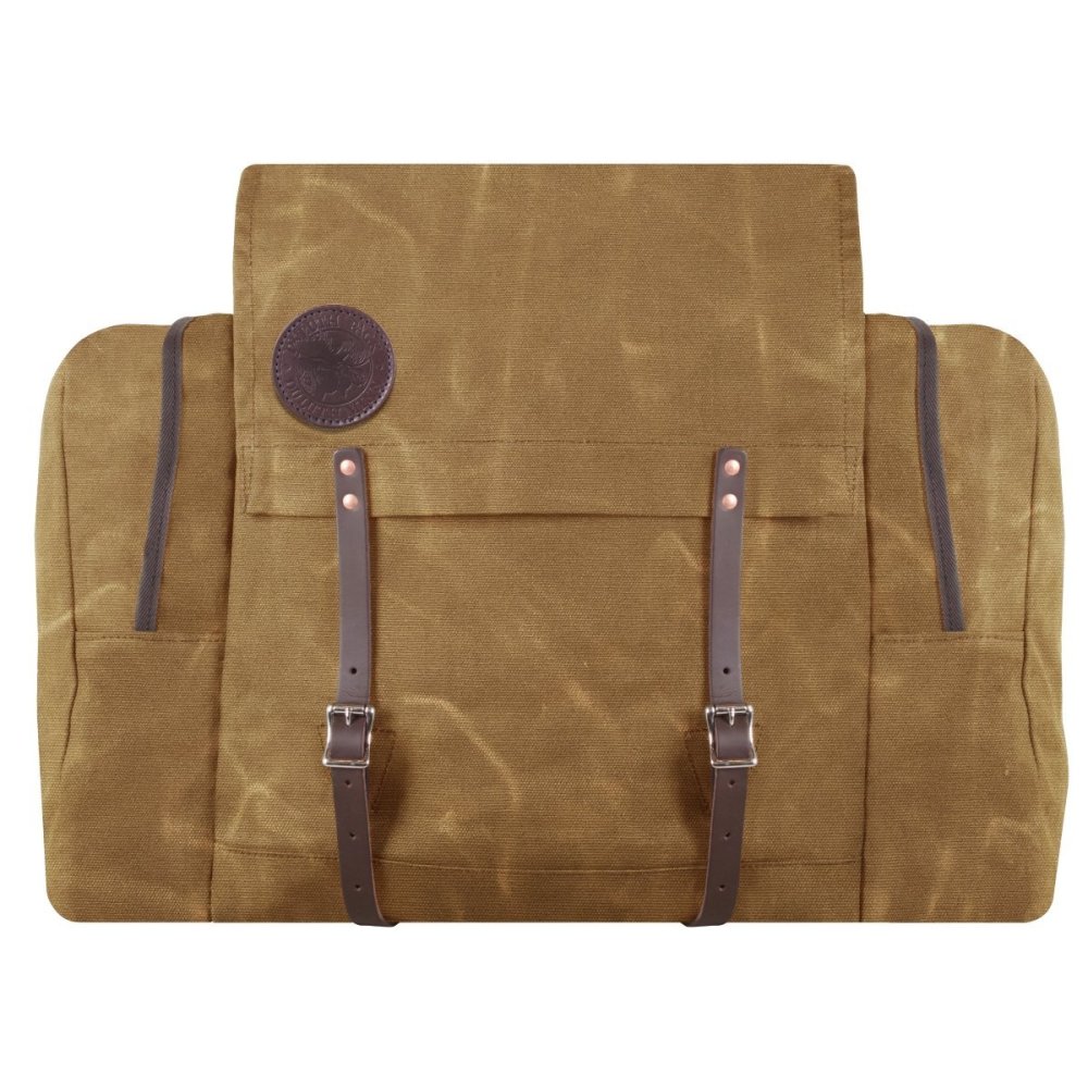 64 Liter Capacity Wax Khaki Canvas Camp Kitchen Pack