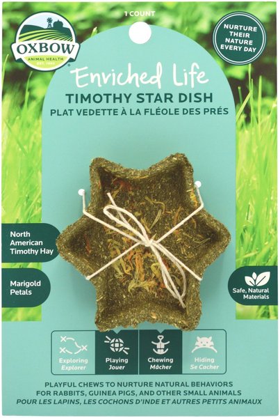 Oxbow Enriched Life Timothy Star Dish Small Animal Toy