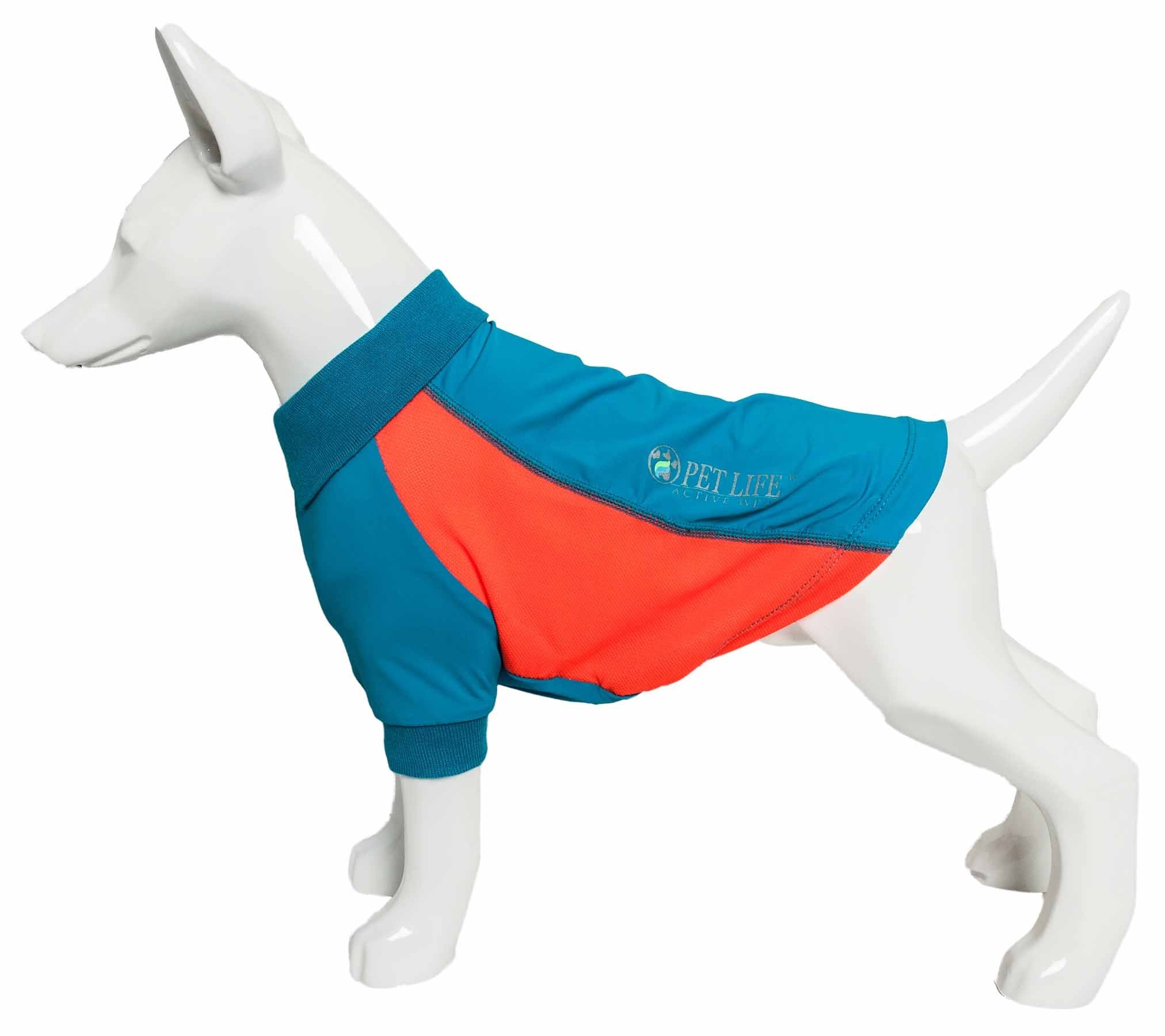 Pet Life ® Active 'Barko Pawlo' Relax-Stretch Quick-Drying Performance Dog Polo T-Shirt