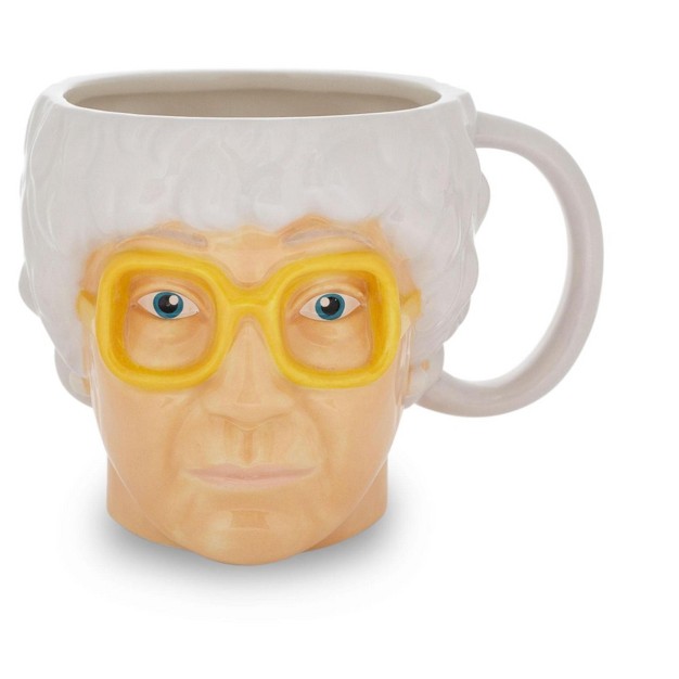 Silver Buffalo The Golden Girls Sophia Petrillo Sculpted Ceramic Mug Holds 20 Ounces