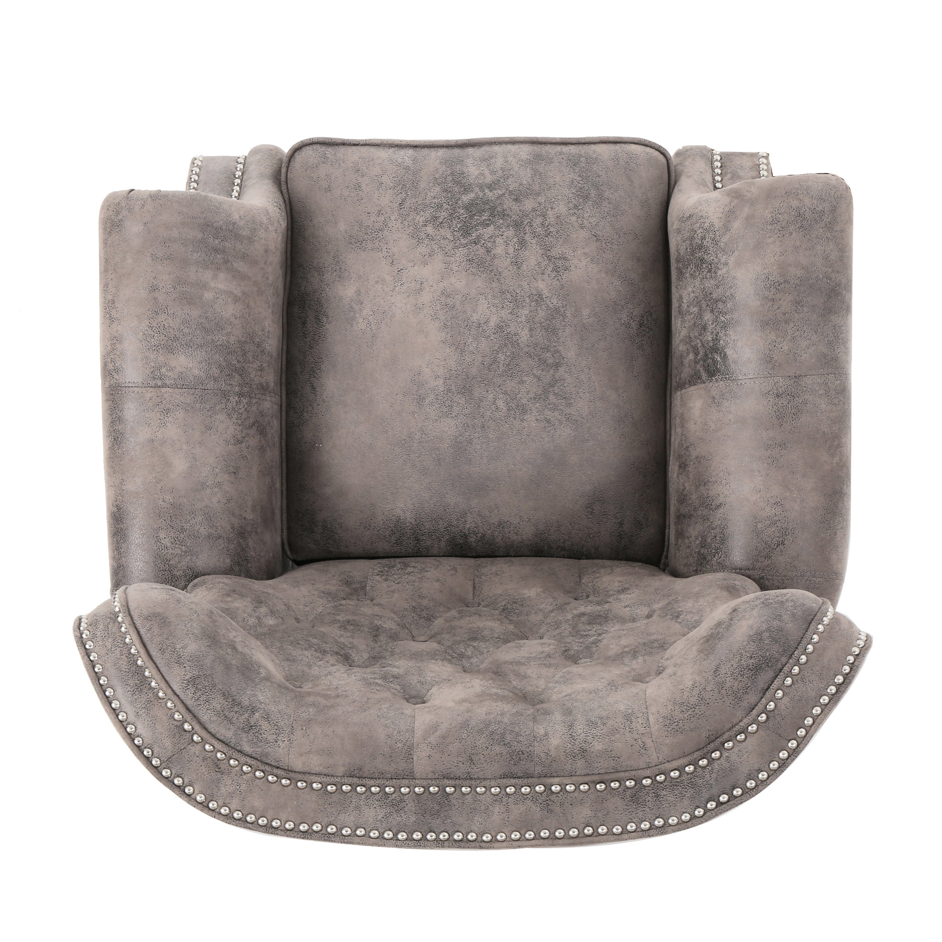 Waldo Tufted Back Studded Accent Recliner Armchair