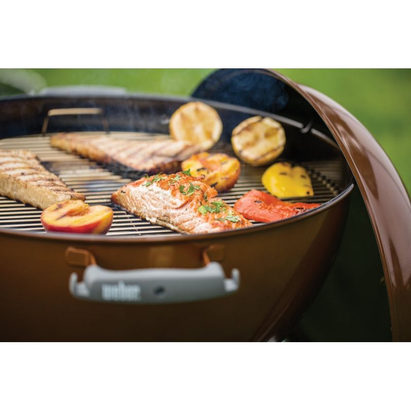 Weber Original Kettle 22 In. Premium Charcoal Grill Copper