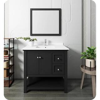 Fresca Manchester 36 in. W Bathroom Vanity Cabinet Only in Black FCB2336BL