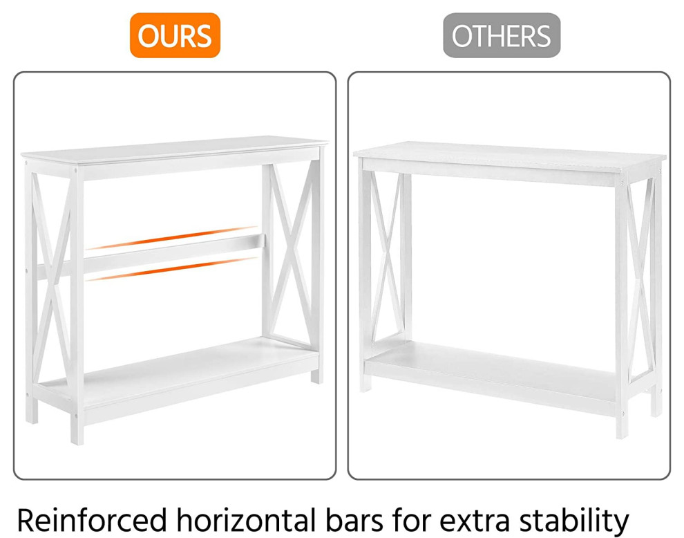 Modern 2 Tier Entryway Table   Transitional   Console Tables   by Imtinanz  LLC  Houzz