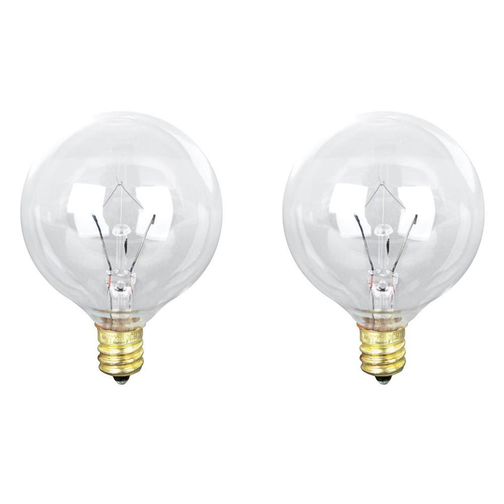 Feit Electric 20-Watt Soft White (2700K) G12 12 Candelabra E12 Base Dimmable Incandescent Light Bulb (2-Pack) BP20G1212HDRP