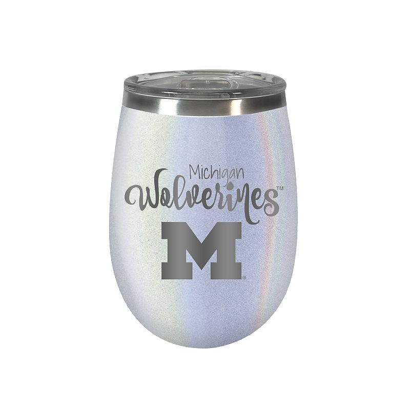 Michigan Wolverines Opal Finish Wine Tumbler