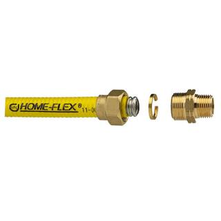 HOME-FLEX 12 in. x 25 ft. CSST MPTFPT Connection Kit (1) 12 in. MPT Male Adapter (1) 12 in. FPT Female Adapter (1) CSST Pipe 11-436435525-005