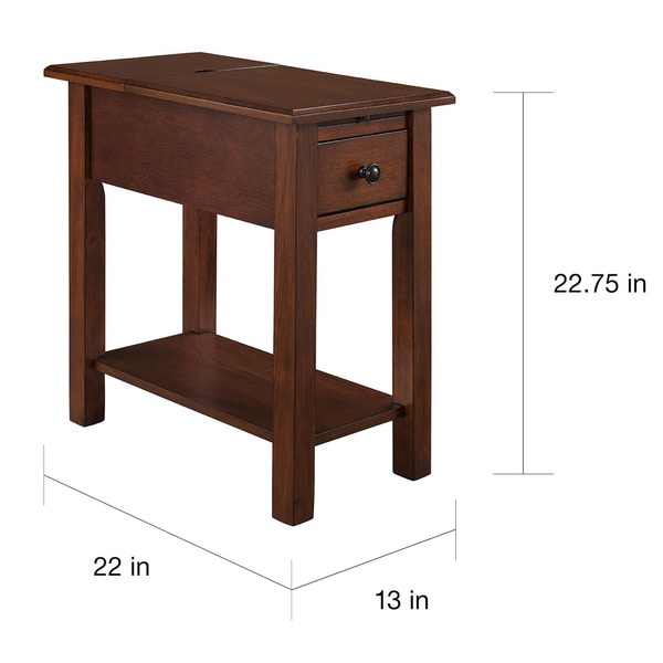 Copper Grove Ballingall Contemporary Espresso Side Table