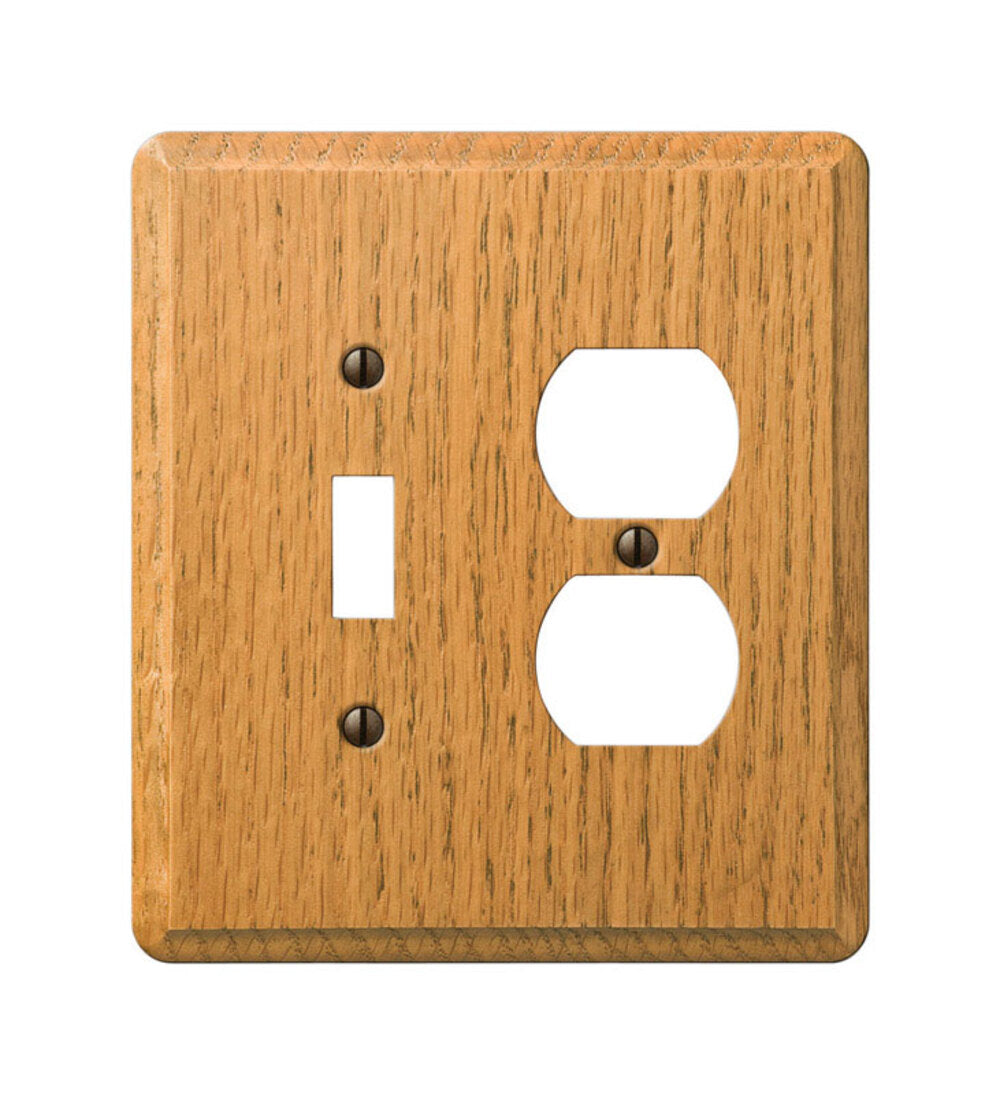 WALLPLATE OAK 2GNG DP/TG