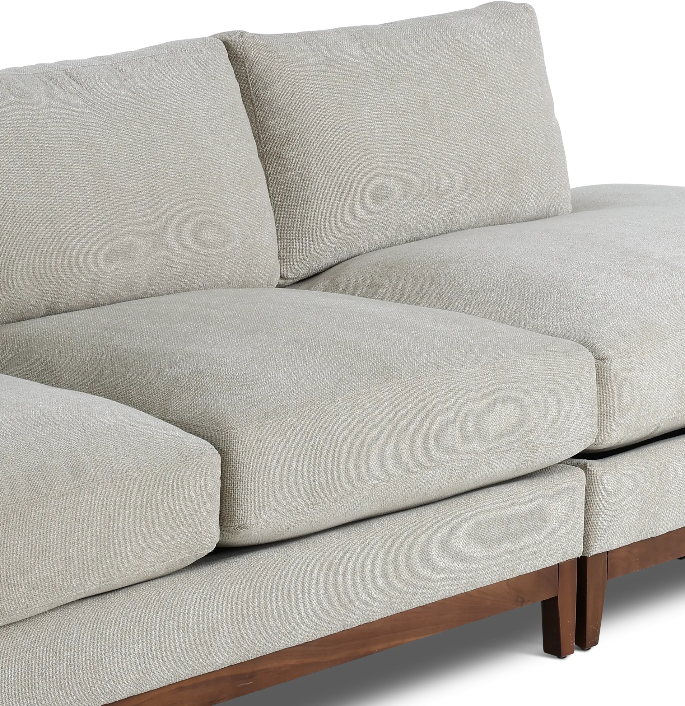 Kelsey Dove Beige 2 Piece Sectional