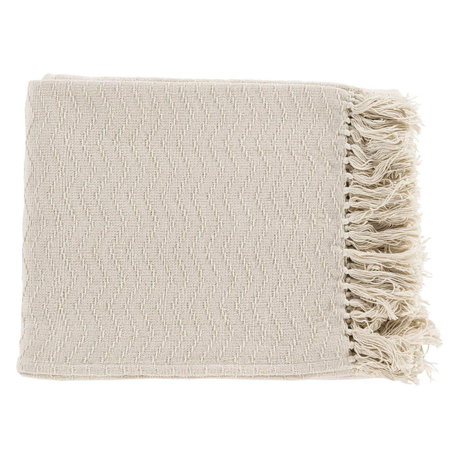 Surya Thelma Cotton Throw Blanket