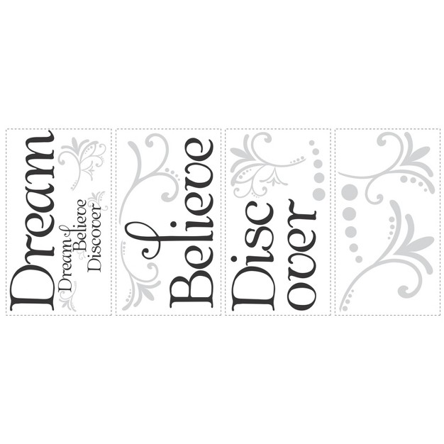 Dream Believe Discover Peel And Stick Wall Decal Roommates