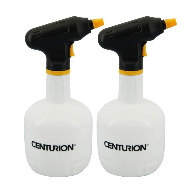 Centurion 1575 1 Quart Battery Powered Portable Garden Water Mist Spray Bottle With One Touch Spraying And Adjustable Rotating Nozzle 2 Pack