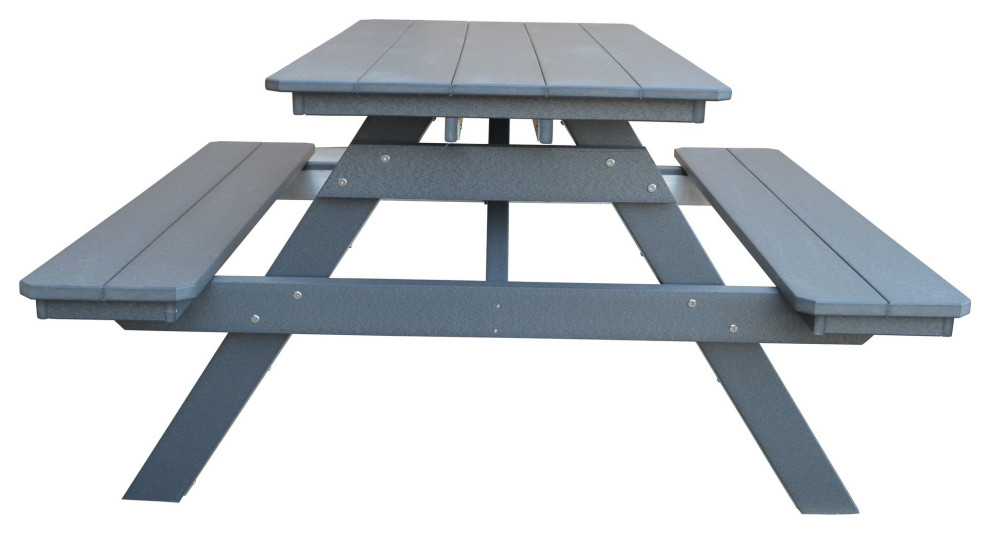 Poly Lumber Picnic Table   Transitional   Outdoor Dining Sets   by Furniture Barn USA  Houzz