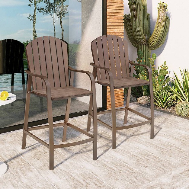 4pk All Weather Patio Furniture Counter Height Bar Stools Crestlive Products