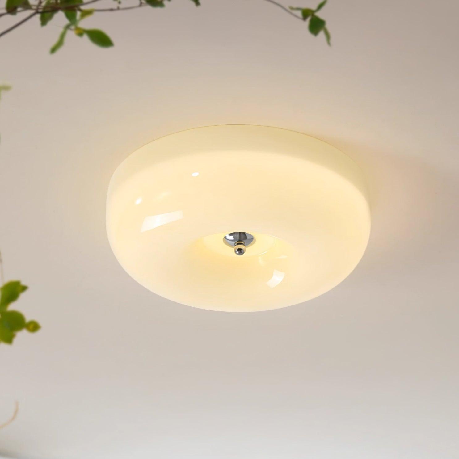 Cream Pudding Ceiling Lamp