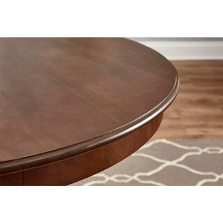 StyleWell Walnut Brown Finish Round Dining Table for 4 (41.7 in. L x 29 in. H) DS5001-Walnut