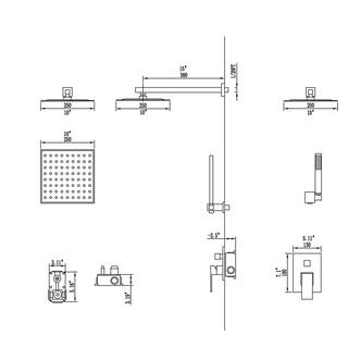 FORCLOVER Single-Handle 1-Spray Tub and Shower Faucet in Gold (Valve Included) GeYSWNK45