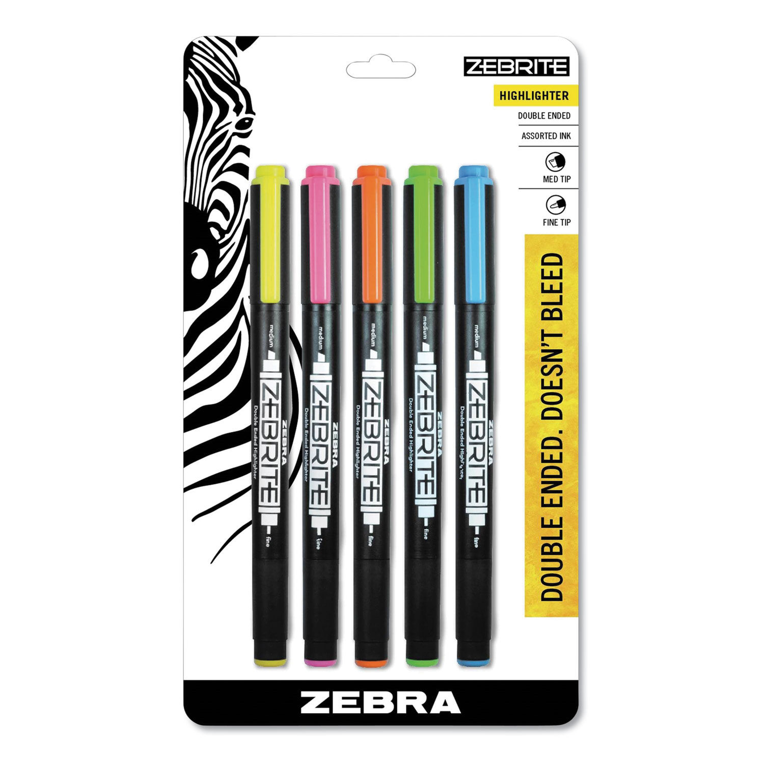 Zebrite Eco Double-Ended Highlighter by Zebraandreg; ZEB75005