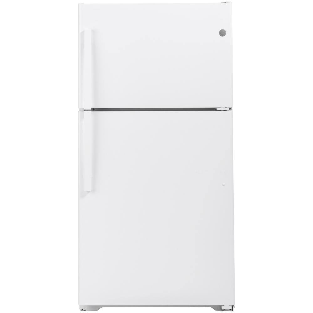 GE 21.9 cu. ft. Top Freezer Refrigerator in White ENERGY STAR GIE22JTNRWW