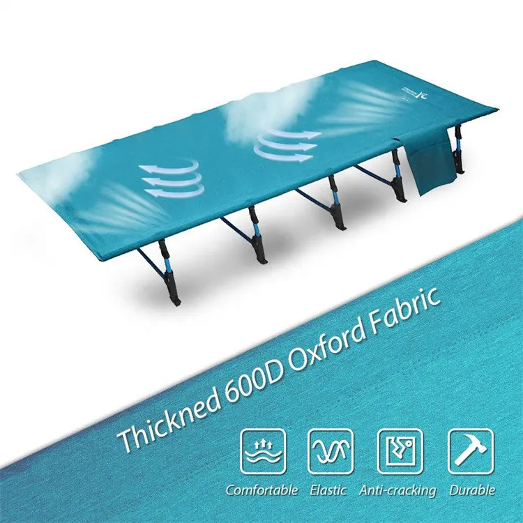 Wholesale Ultralight Customized Folding Camping Cot Bed Lightweight and Compact Outdoor Bed for Adults and Children