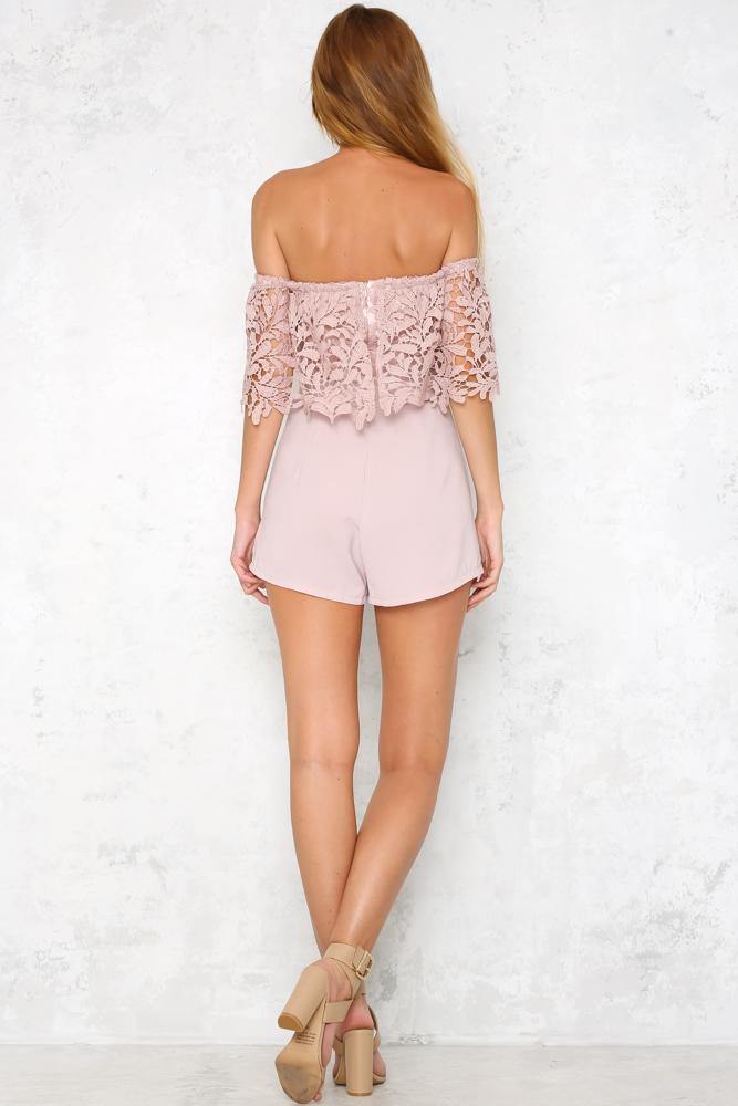 Hang Tight Romper Blush