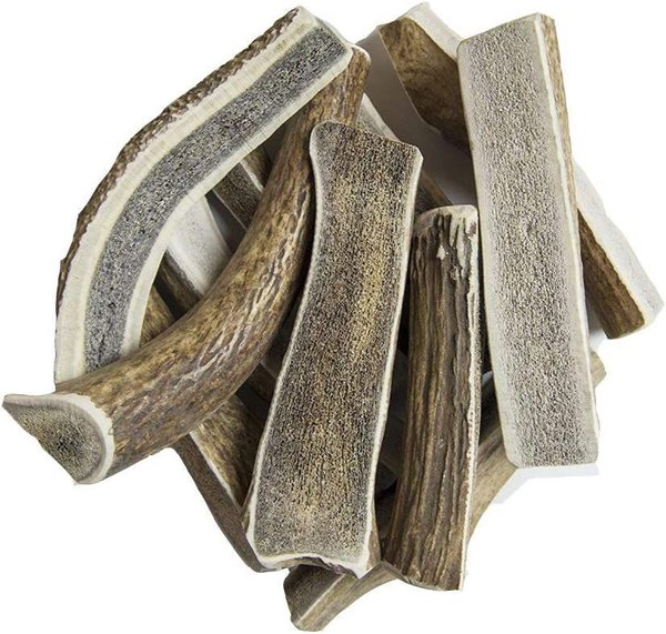 HOTSPOT PETS Split Large Elk Antlers 7-8-in Dog Chew Treats