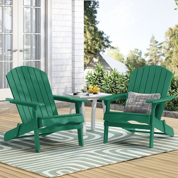 Hanlee Outdoor Rustic Acacia Wood Folding Adirondack Chair (Set of 2) by Christopher Knight Home