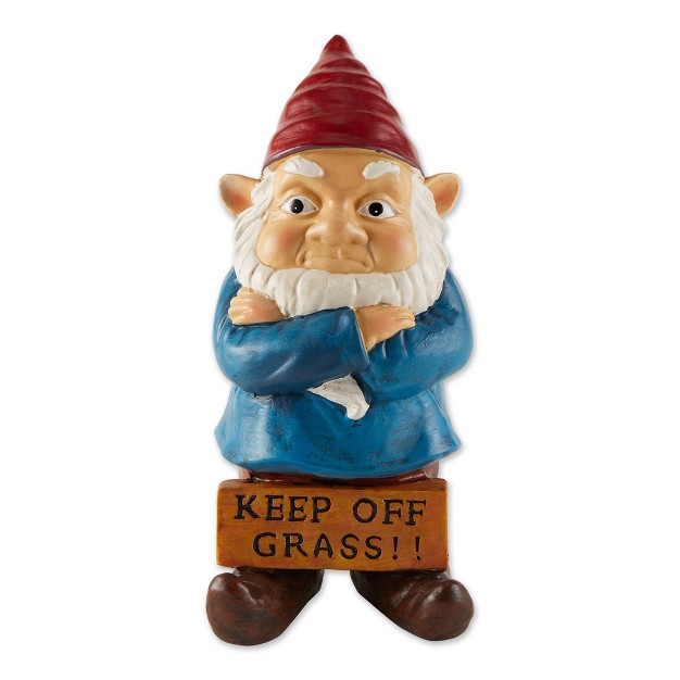 Resin Keep Off Grass Grumpy Gnome Blue red Zingz amp Thingz