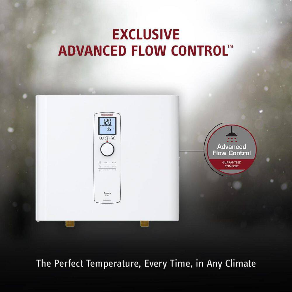 Stiebel Eltron Tempra 20 Plus Advanced Flow Control  Self-Modulating 20 kW 3.90 GPM Compact Residential Electric Tankless Water Heater Tempra 20 Plus