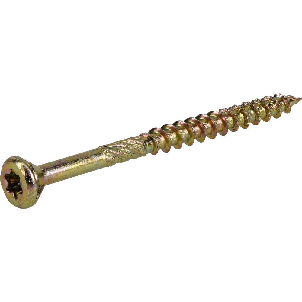 Everbilt #9 x 2-12 in. Star Drive Flat Head Interior Wood Deck Screws (100-Pack) 117328