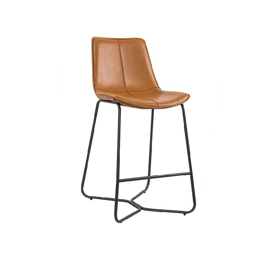 Tan Slope Leather Counter Stool Set of 6   38.25\