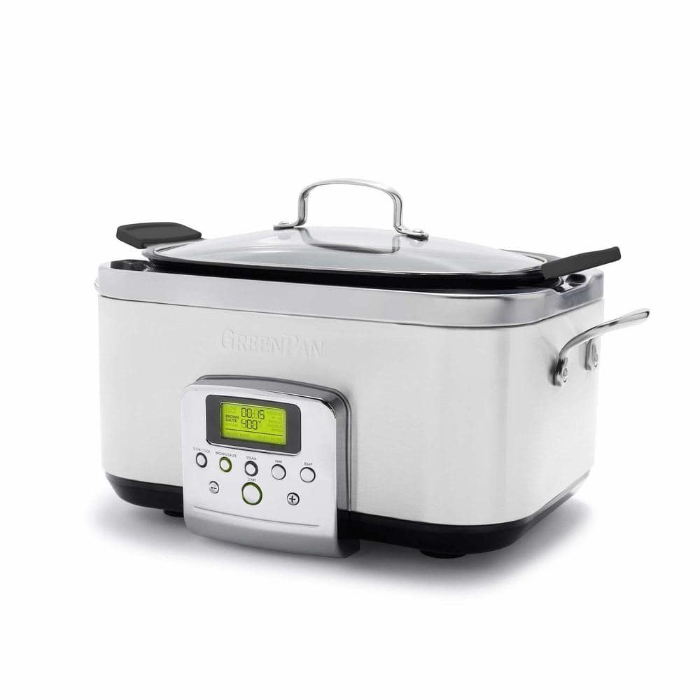 GreenPan Ceramic Nonstick 6 Qt. Cloud Cream Slow Cooker CC005108-001