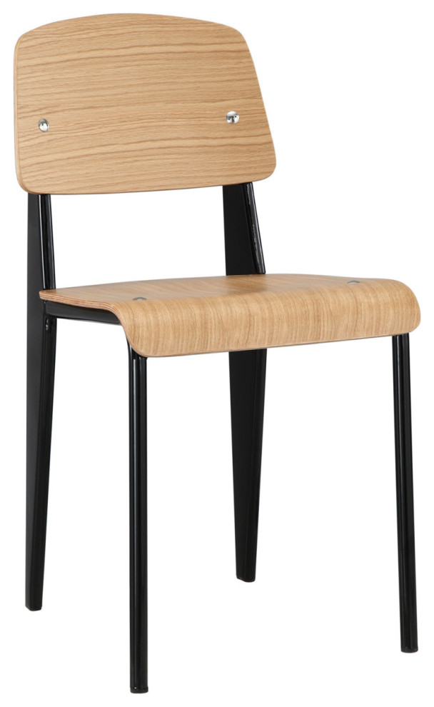 Cabin Dining Side Chair Eei 214 Nat Blk   Dining Chairs   by Dot  ampBo  Houzz