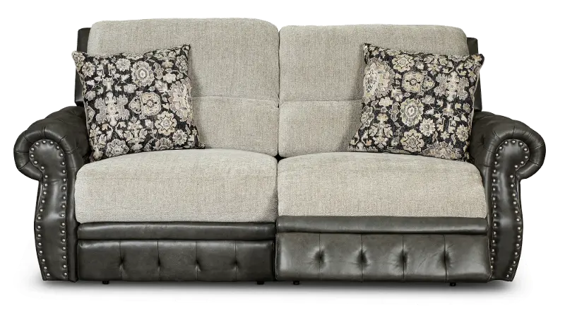 Spirit Gray Power Reclining Sofa