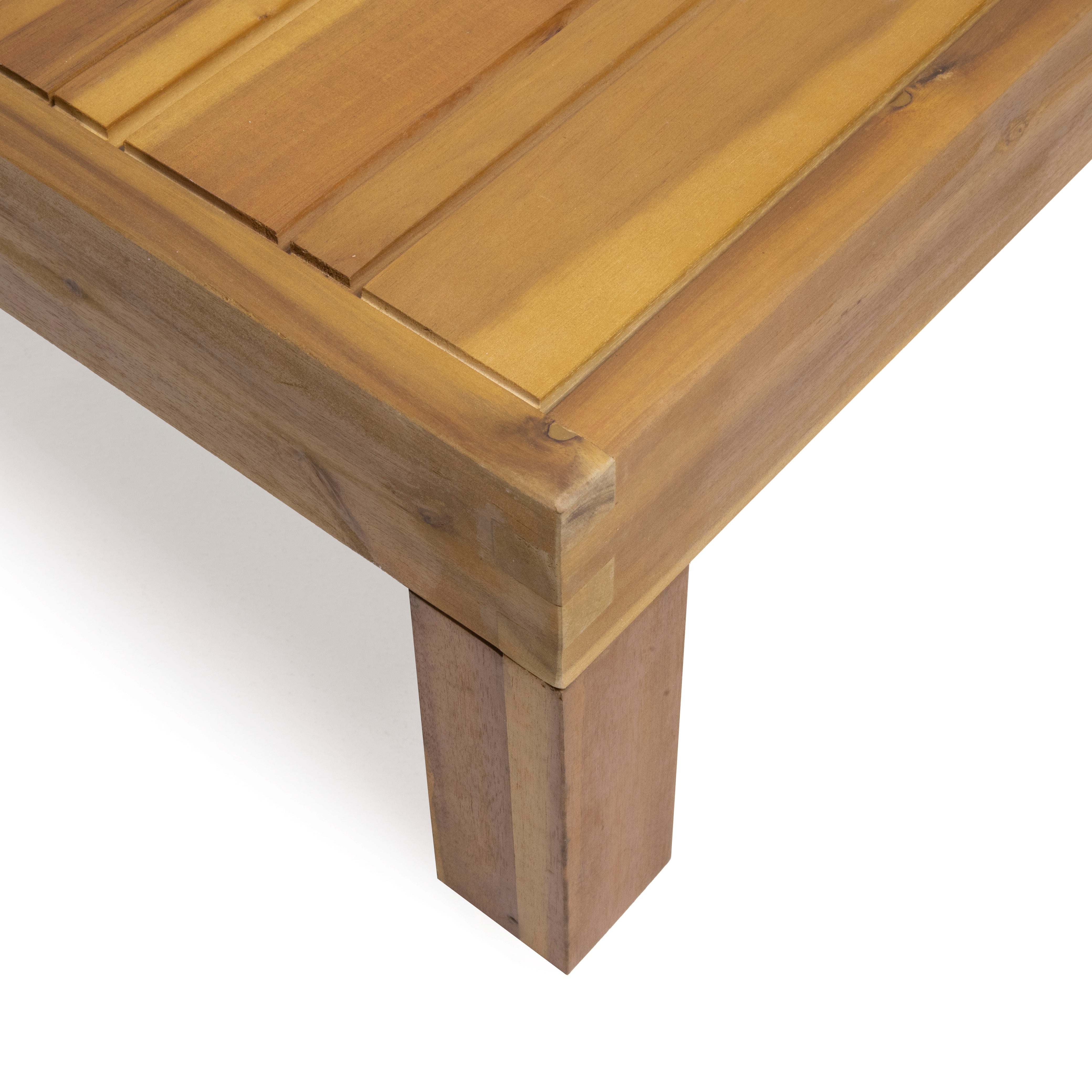 Allegra Outdoor Acacia Wood Coffee Table