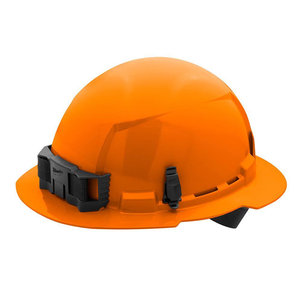 MW BOLT Orange Type 1 Class E Full Brim Non-Vented Hard Hat with 4 Point Ratcheting Suspension 48-73-1113