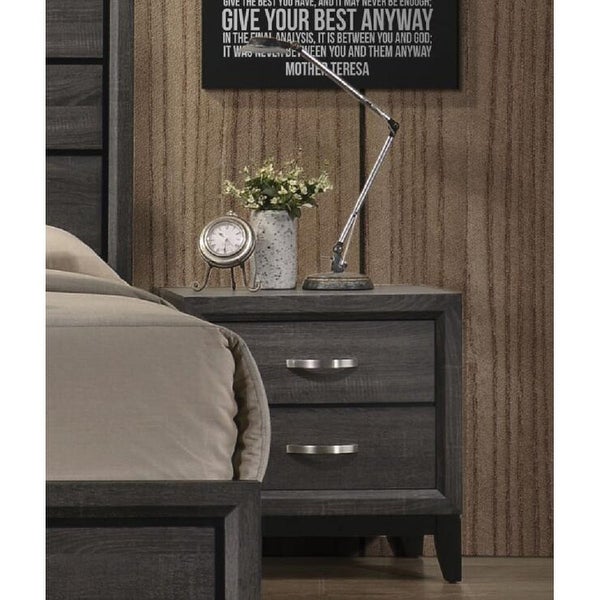 Valdemar Nightstand in Weathered Gray - - 36354229