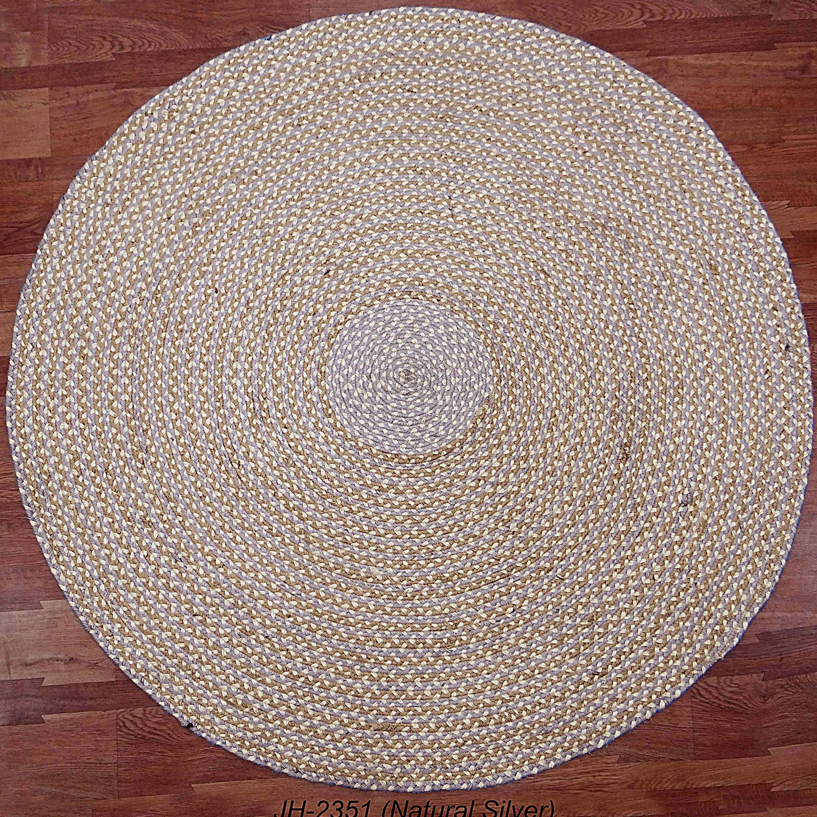 D250 Cm Braided Round Handmade Wool Rug Jh-2351-Xl