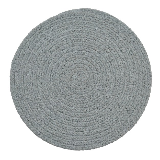 Split P Essex Round Placemat Set Blue Mist