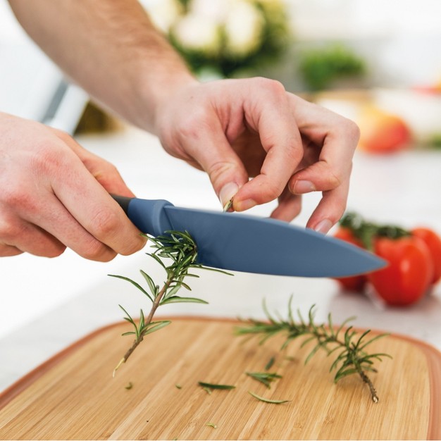 Stainless Steel Chef Knife With Herb Stripper