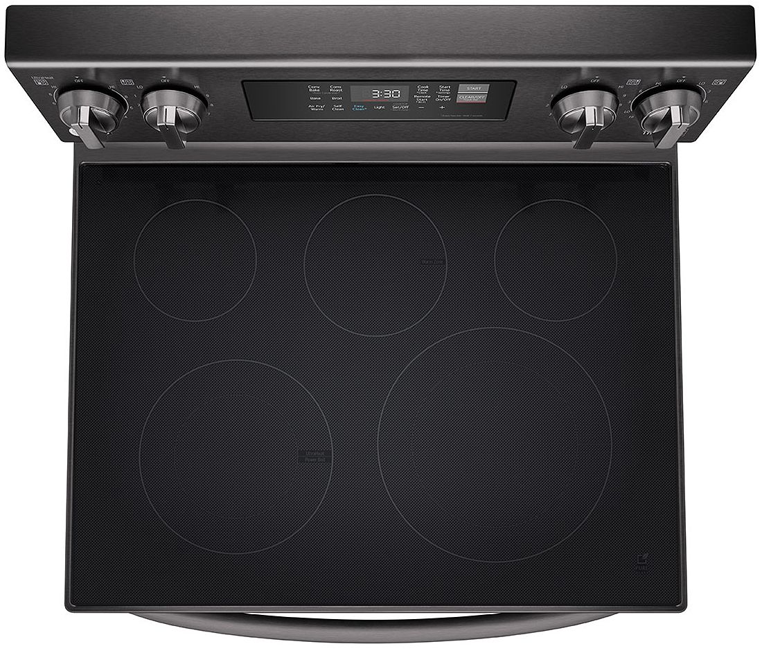 LG 6.3 Cu. Ft. PrintProof Black Stainless Steel Smart Wi-Fi Enabled Fan Convection Electric Range With Air Fry and EasyClean