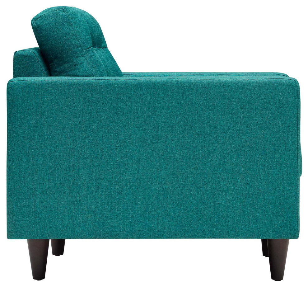 Teal Empress Armchair and Sofa Set of 2   Midcentury   Sofas   by PARMA HOME  Houzz