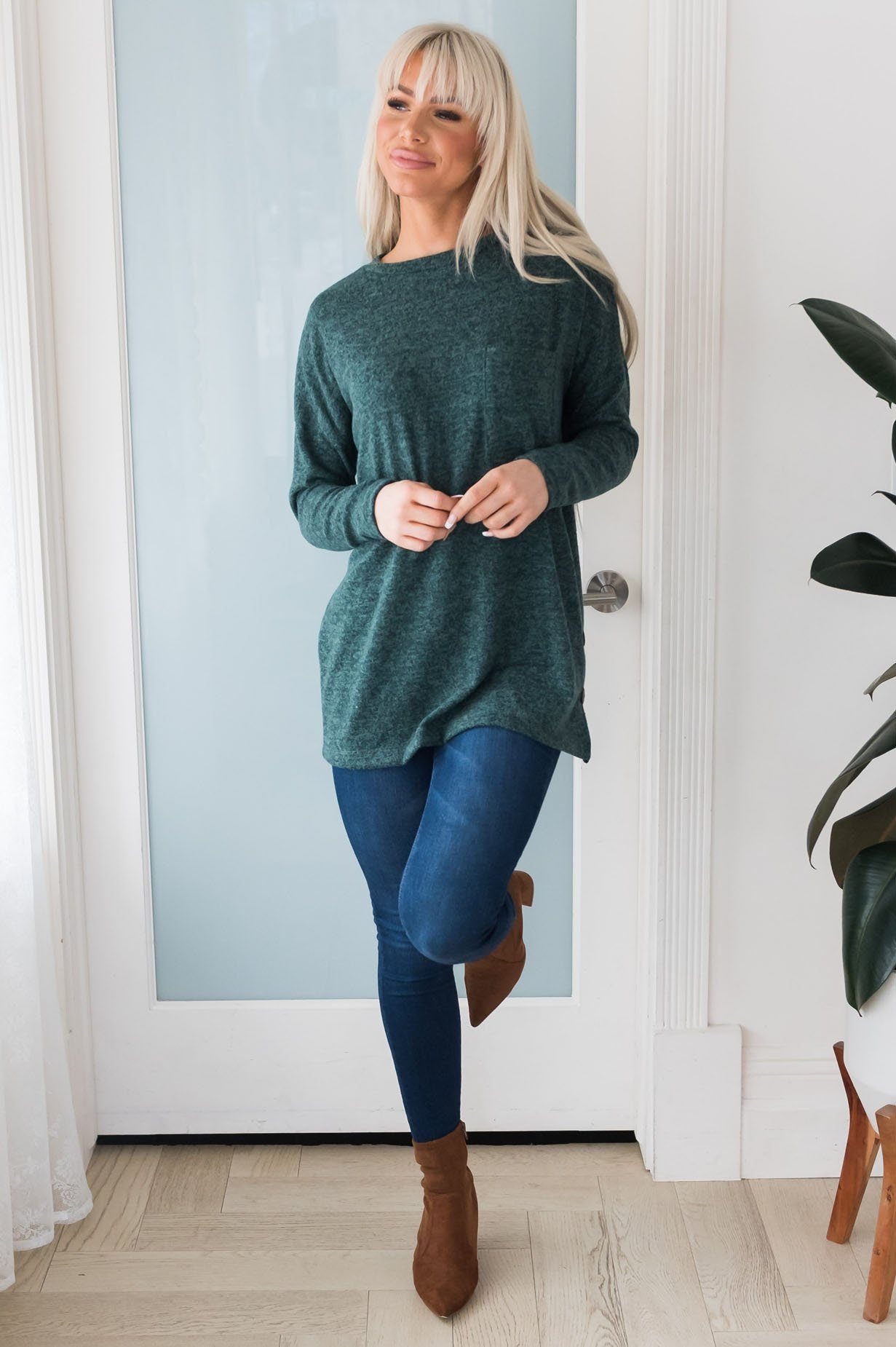 Nothing But Cozy Modest Blouse