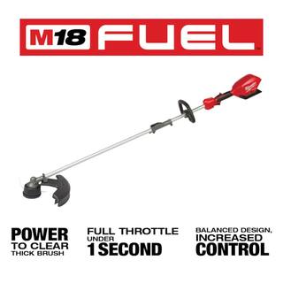 MW M18 FUEL 14 in. 18-Volt Lithium-Ion Brushless Electric Battery Chainsaw  String Trimmer wQuik-Lok Combo (2-Tool) 2727-20C-2825-20ST