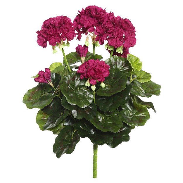 Artificial Geranium Bush 15 25 quot Purple Vickerman