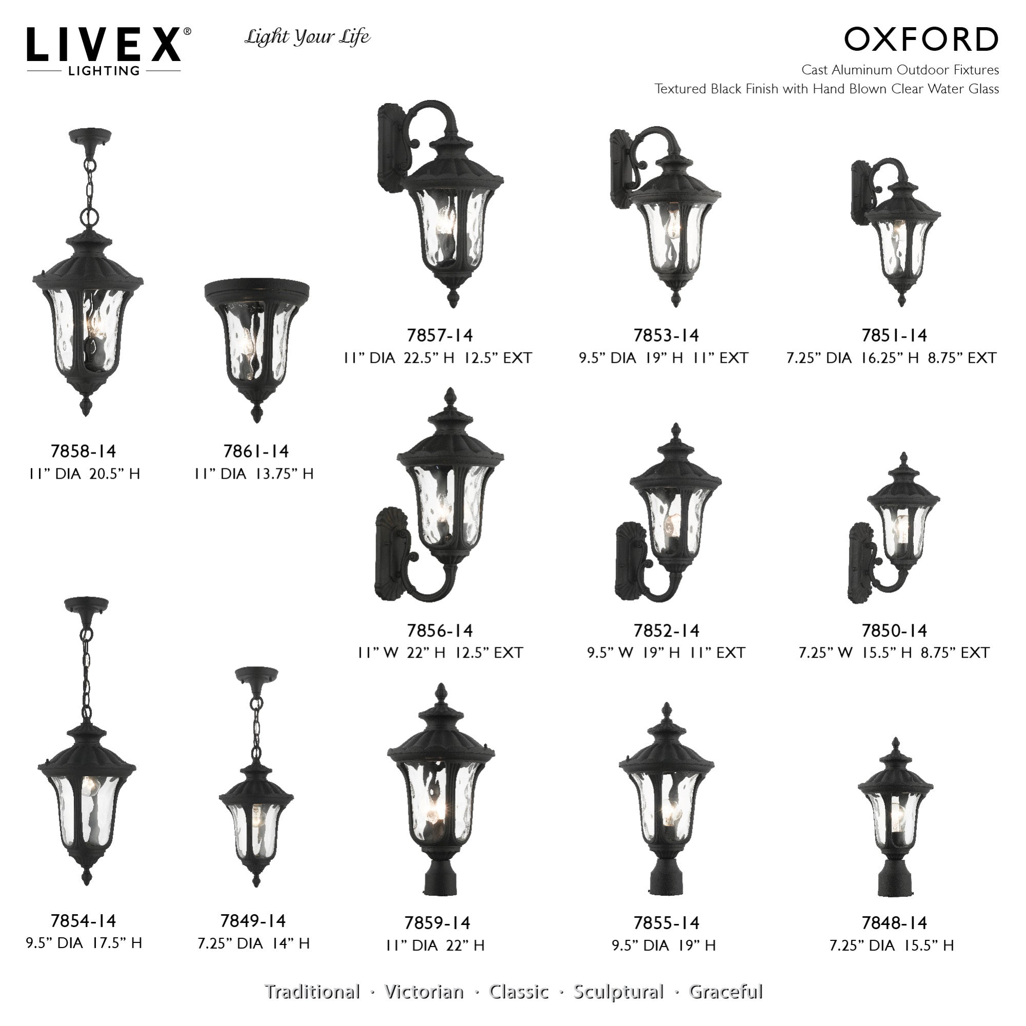 Livex Lighting Oxford 4 Light Outdoor 4 Head Post