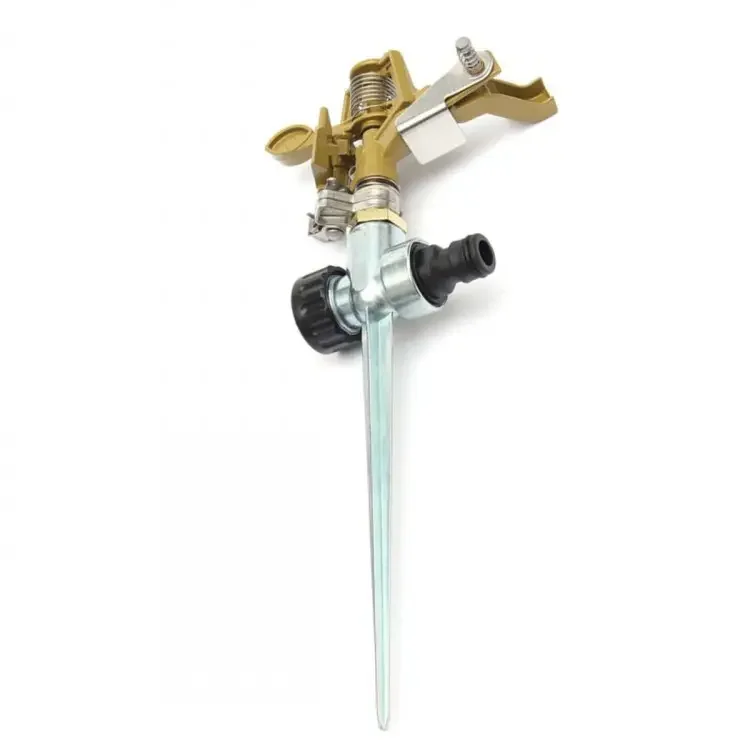 High quality 1/2 ''adjustable metal sprinkler garden sprinkler ground lawn sprinkler