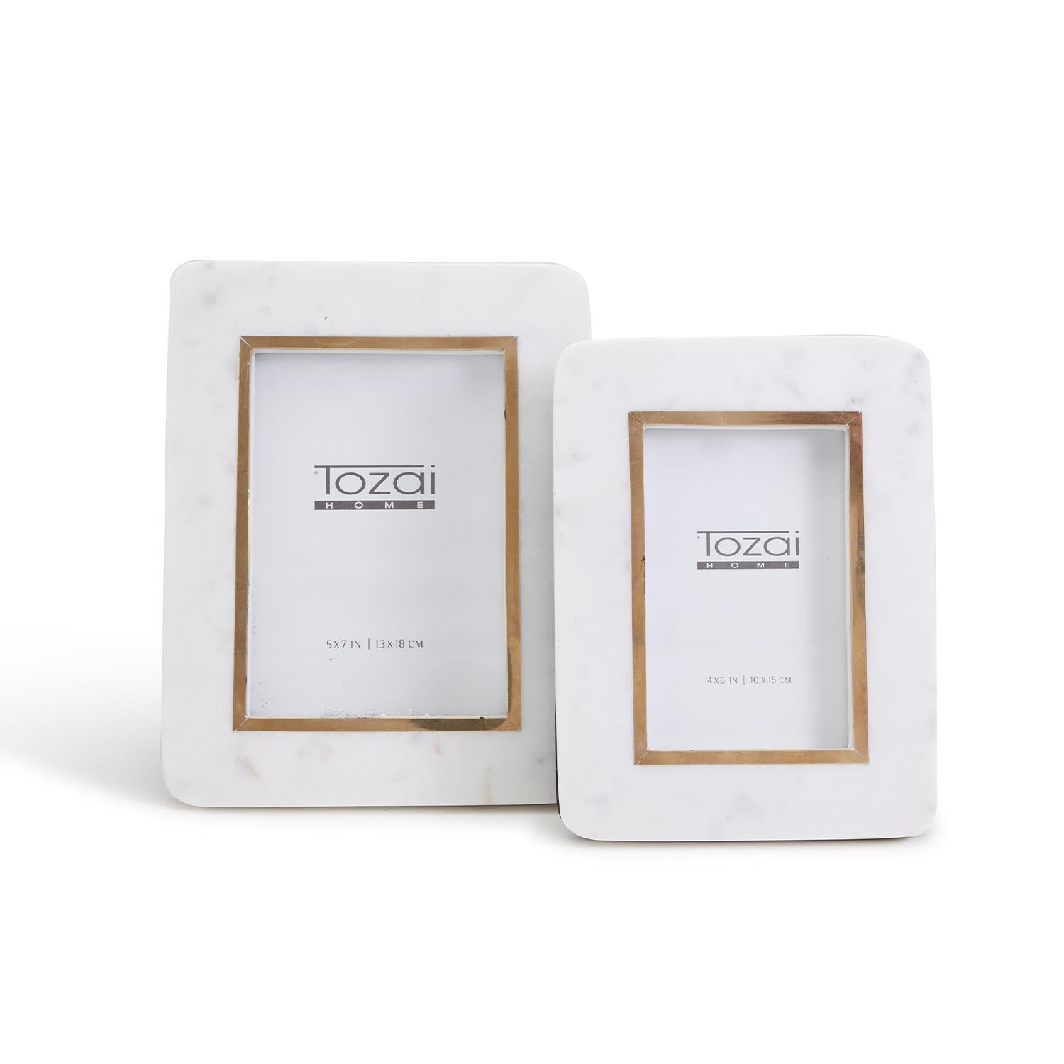 Hoxton Marble Photo Frame, Set of 2