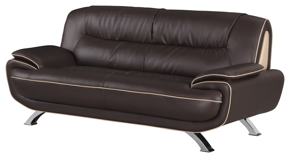 esio Contemporary Premium Leather Match Sofa   Contemporary   Sofas   by Luxuriant Furniture  Houzz